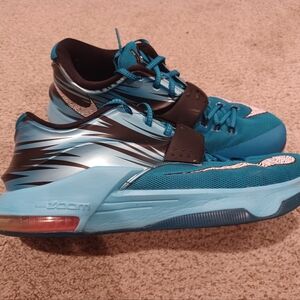 Nike KD 7 Clearwater Basketball Shoes Mens Size 11.5 653996-414